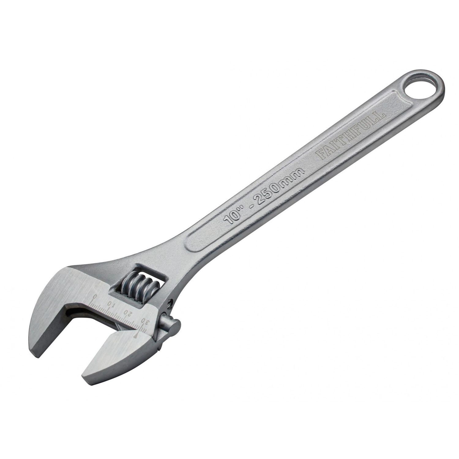 Faithfull Chrome Adjustable Spanner F - Multi Colour
