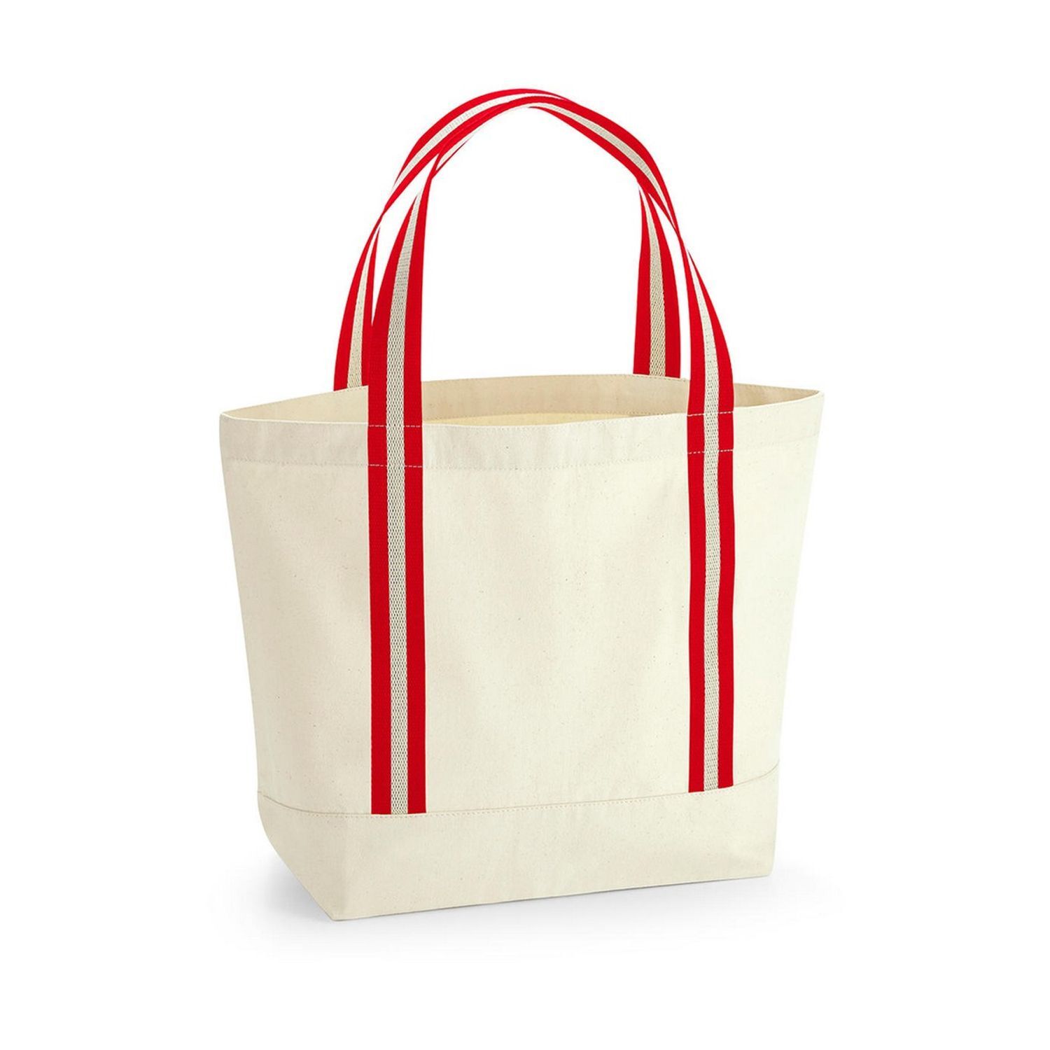 Westford Mill Earthaware Organic Shoulder Bag C - Natural/Classic Red