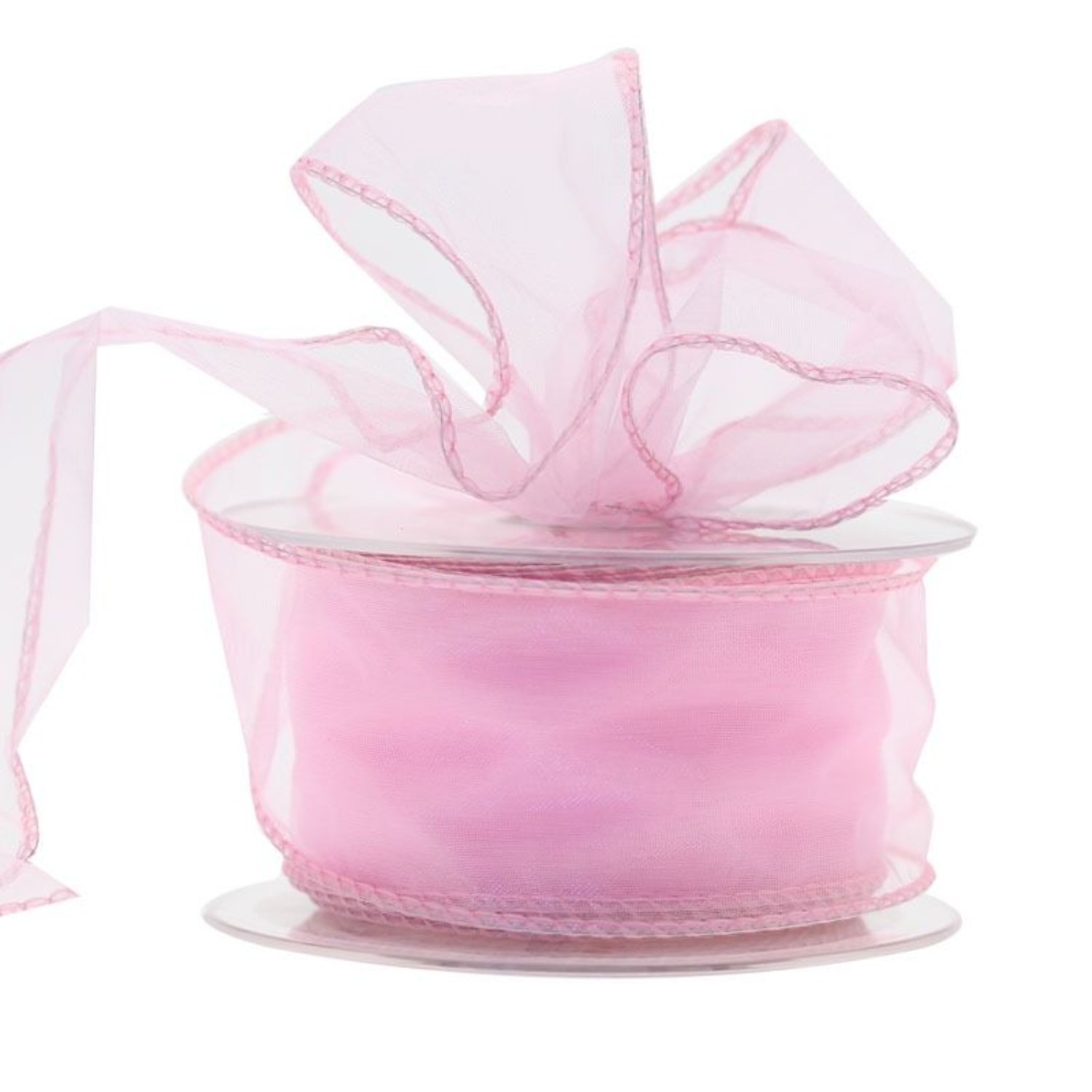 Kdmd Baby Pink Chiffon Ribbon 2 Pack Pink - Pink