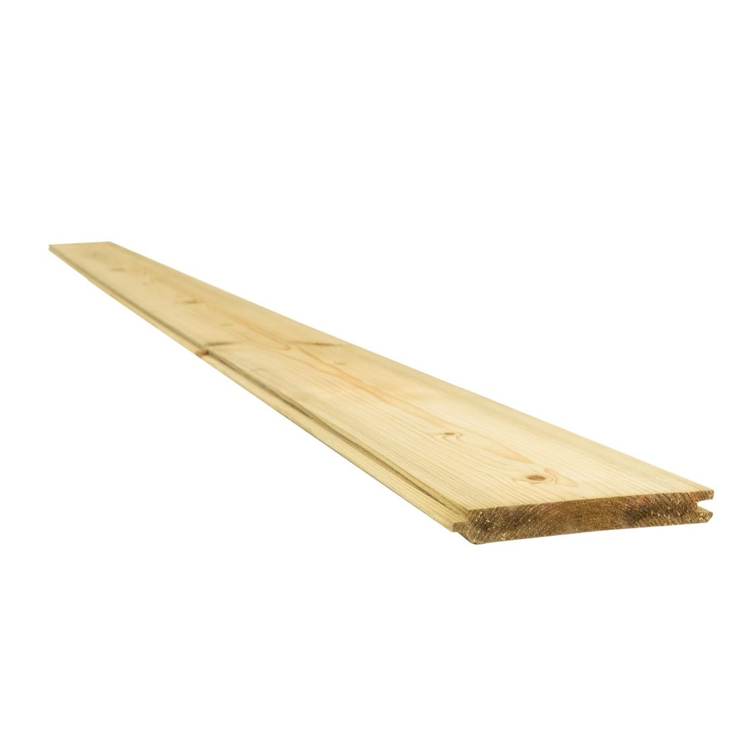Snowdon Timber Treated Tongue And Groove Matchboard Cladding (T) 15Mm (W) 120Mm (L) 3.0M - Natural / 5