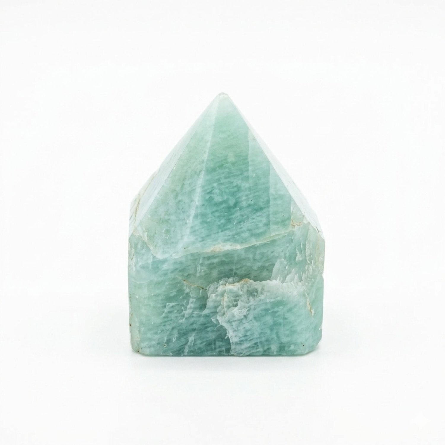 Kdmd Turquoise Indian Amazonite Top Polished Point Set In - Image 2