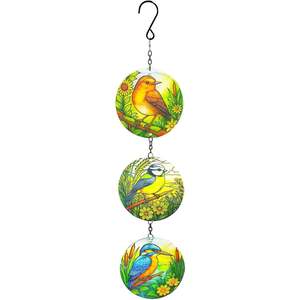 Trio Bird Suncatcher Hanging Window Garden Decoration