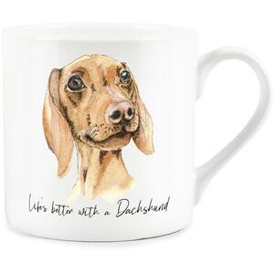 Dachshund Portrait Bone China Mug