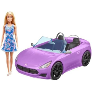 Barbie Blonde Doll and Purple Convertible Vehicle, HBY29