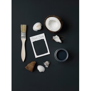 Black Rust-Oleum Gloss Furniture Paint Black Sand shot 905344