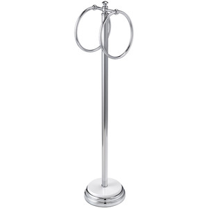 Opera Freestanding Double Towel Ring Bathroom Stand