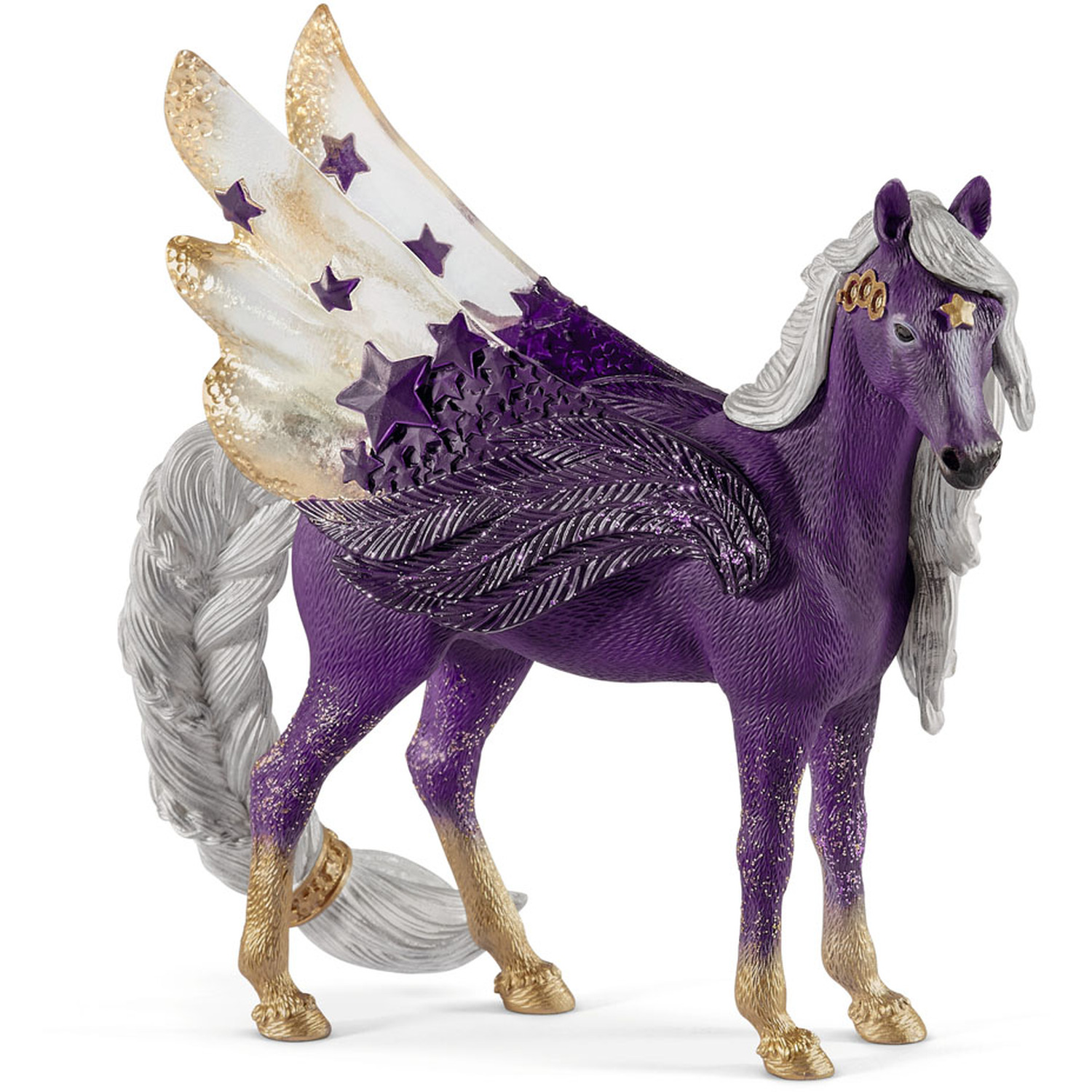 Image of SCHLEICH Bayala Star Pegasus Mare Toy Figure - Black