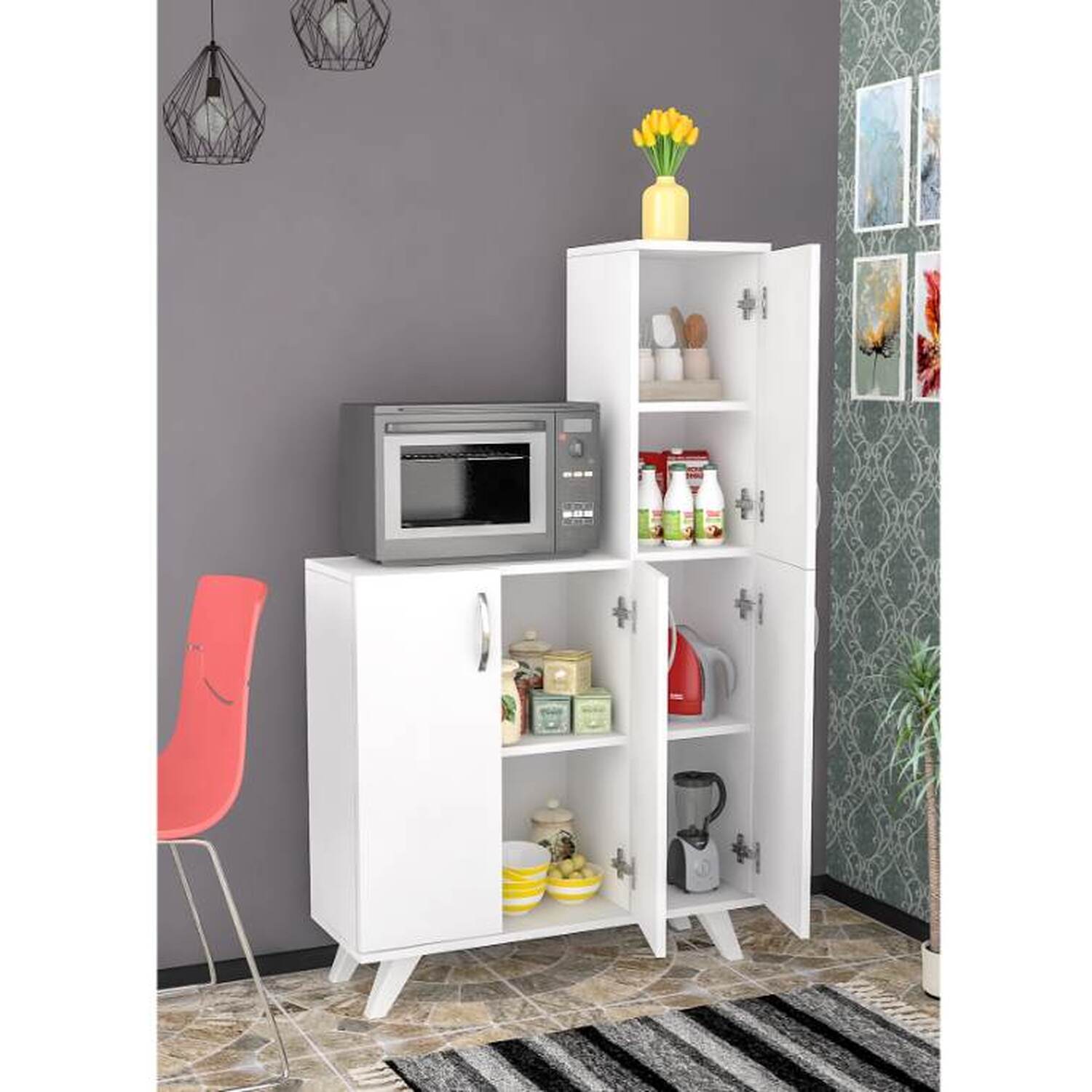 Valiant Multi Purpose Cabinet Shelf - White