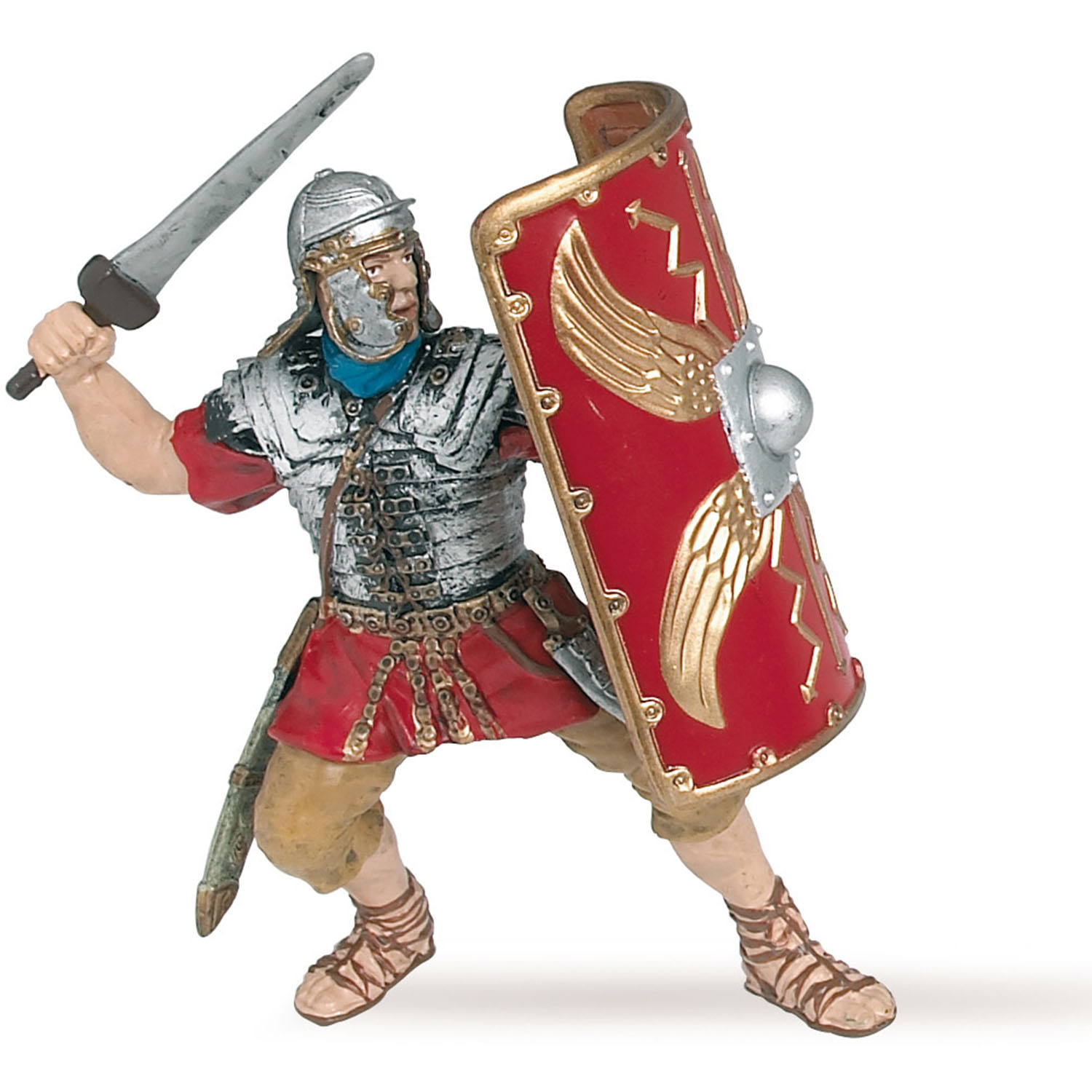 Image of PAPO Historical Characters Roman Legionnary Toy Figure - Red