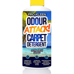 Pro-Kleen 1L Odour Attack Carpet Cleaner Neutralises Deodorises and Deep Cleans