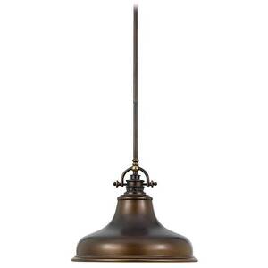 Emery 1 Light Dome Ceiling Pendant Palladian Bronze, E27
