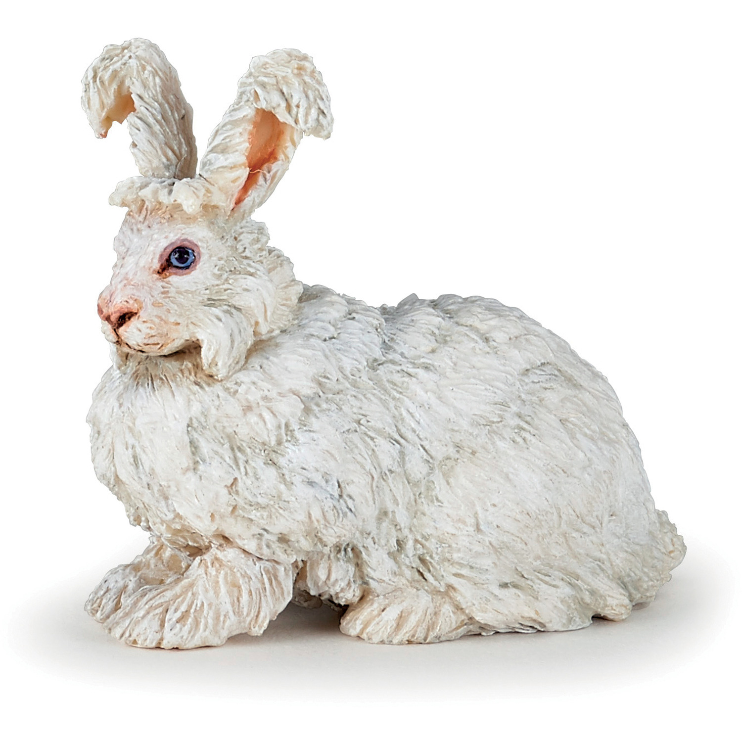 PAPO Farmyard Friends Angora Rabbit Toy Figure - White