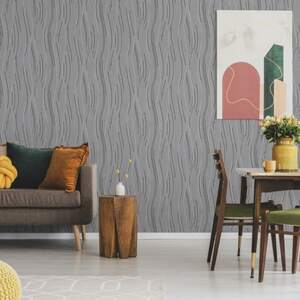 Love Your Walls Shimmer WallpaperGrey(10m x 53cm)
