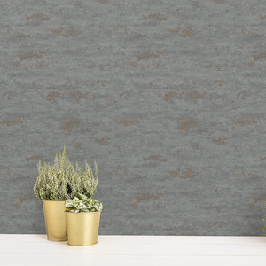 Grandeco On The Rocks Distressed Concrete Stone Textured Wallpaper
