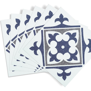 Nadia Blue Self-Adhesive Wall Tiles (6 Tiles)