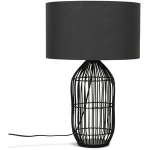 Hollins Large Rattan Cylinder Table Lamp