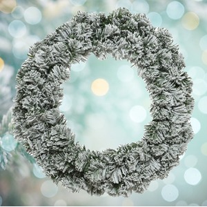 50cm Snowy Imperial Christmas Wreath Large Green Pine Festive Door Decoration