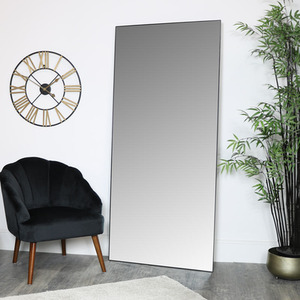 Large Thin Framed Leaner Mirror