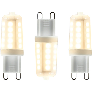 3 Pack of 3.5 Watt G9 Dimmable Bulb Warm White LED Lights