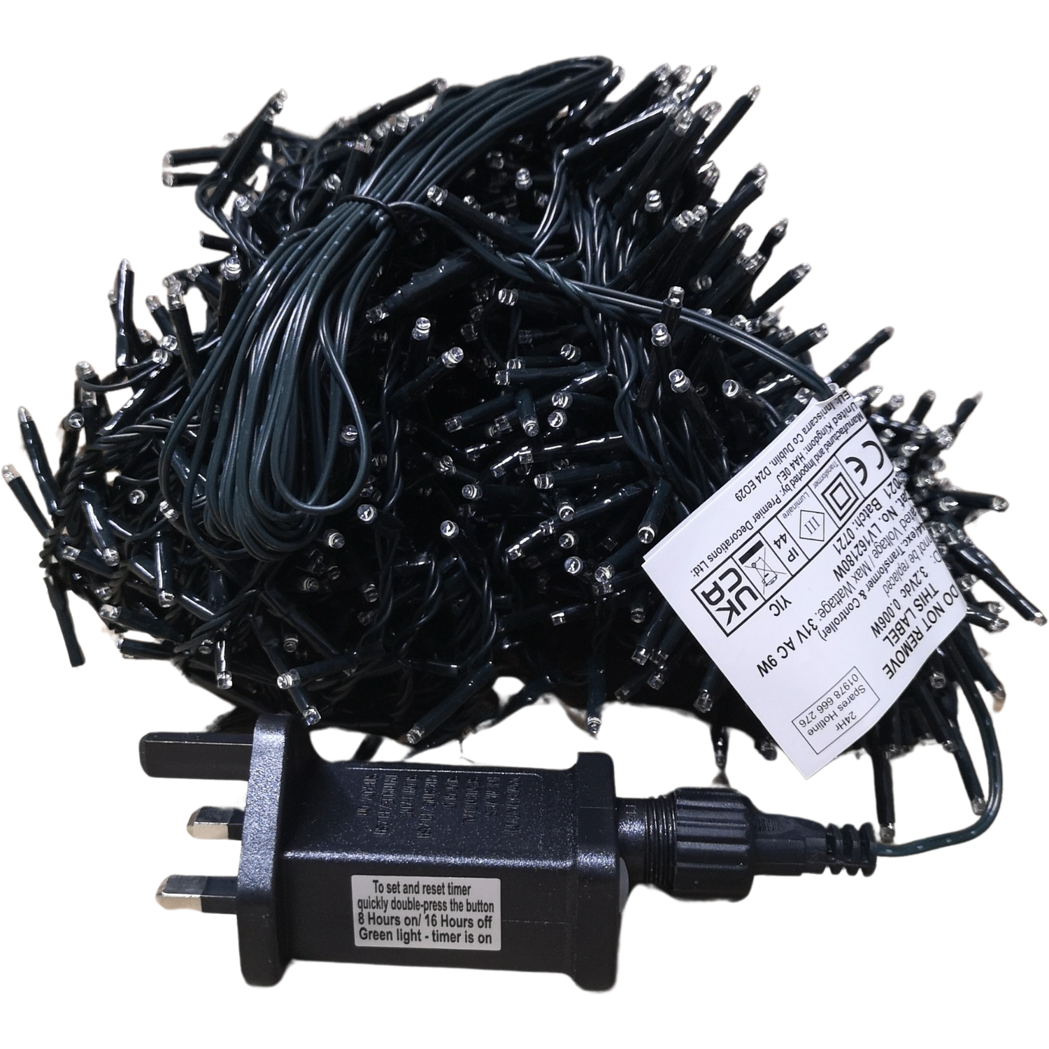 Premier 1500 Vintage LED TreeBrights Christmas Lights with Timer