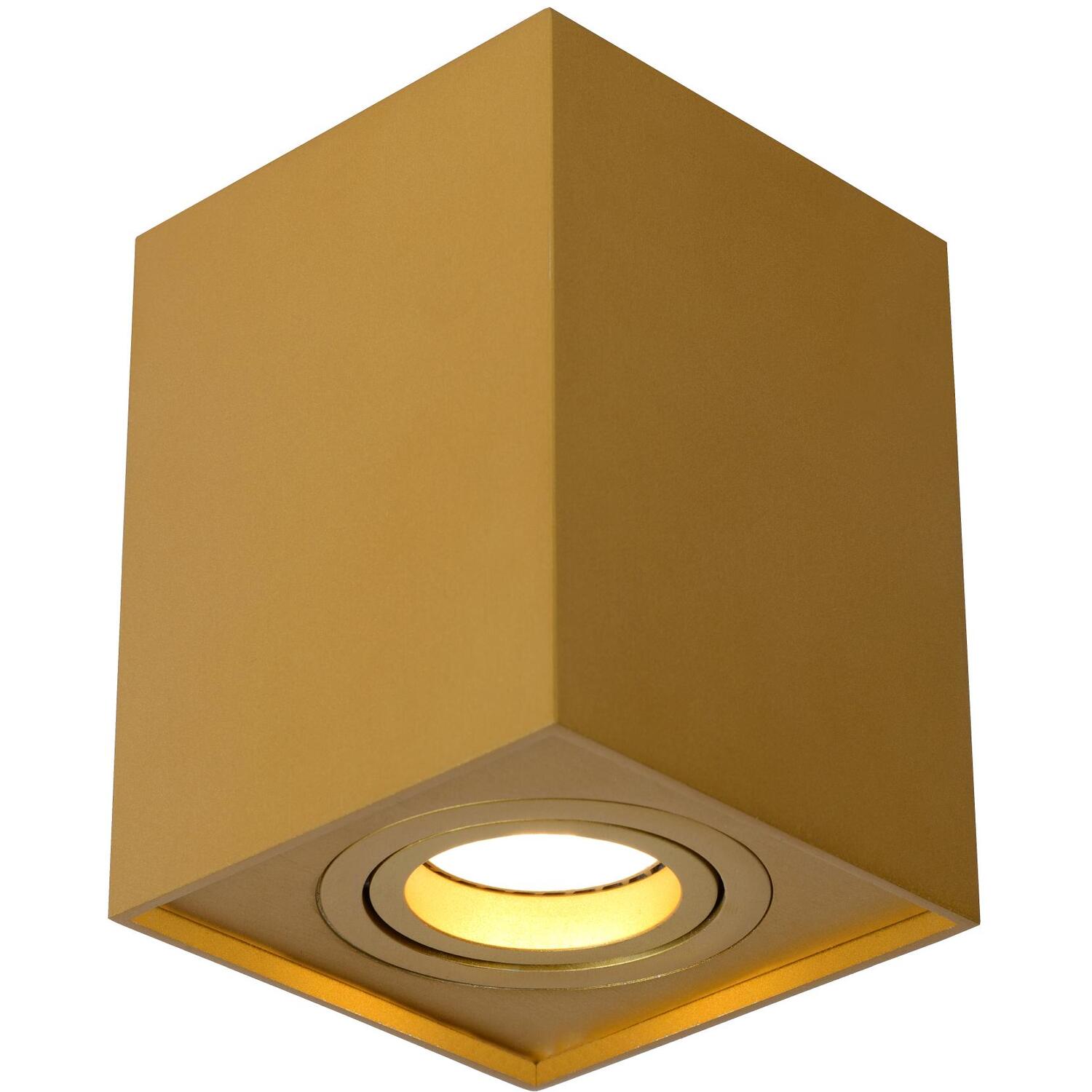 Tube Modern Surface Mounted Ceiling Spotlight Matt Gold Brass - Brass