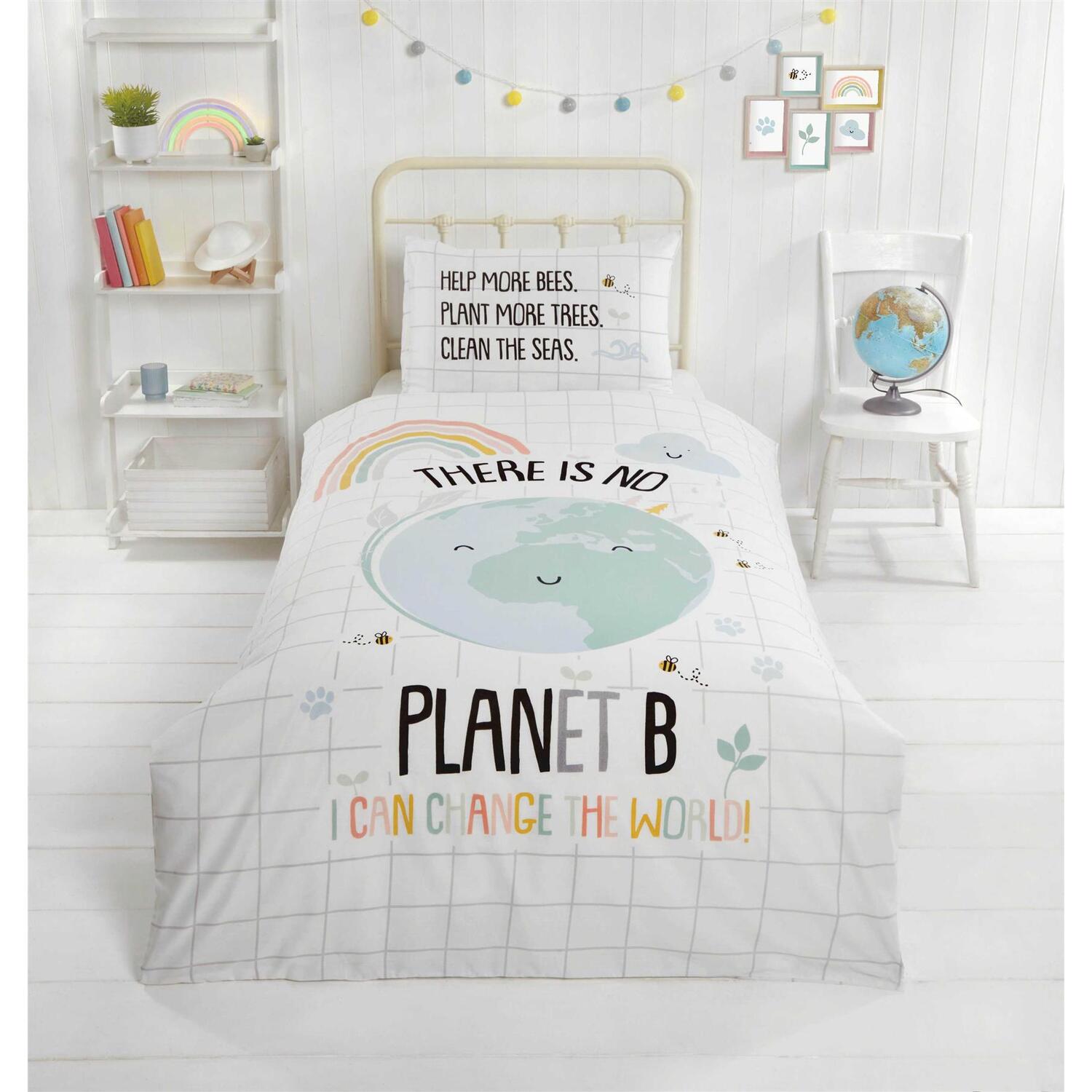 Planet B Duvet Cover Set - Multi Double
