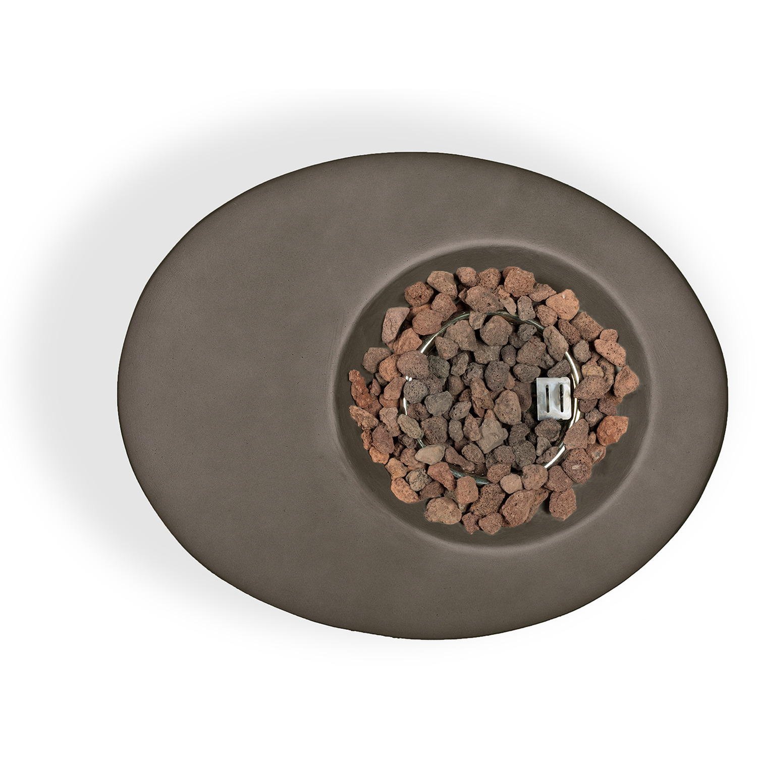 Echo Outdoor Gas Fire Pit - Dark Grey
