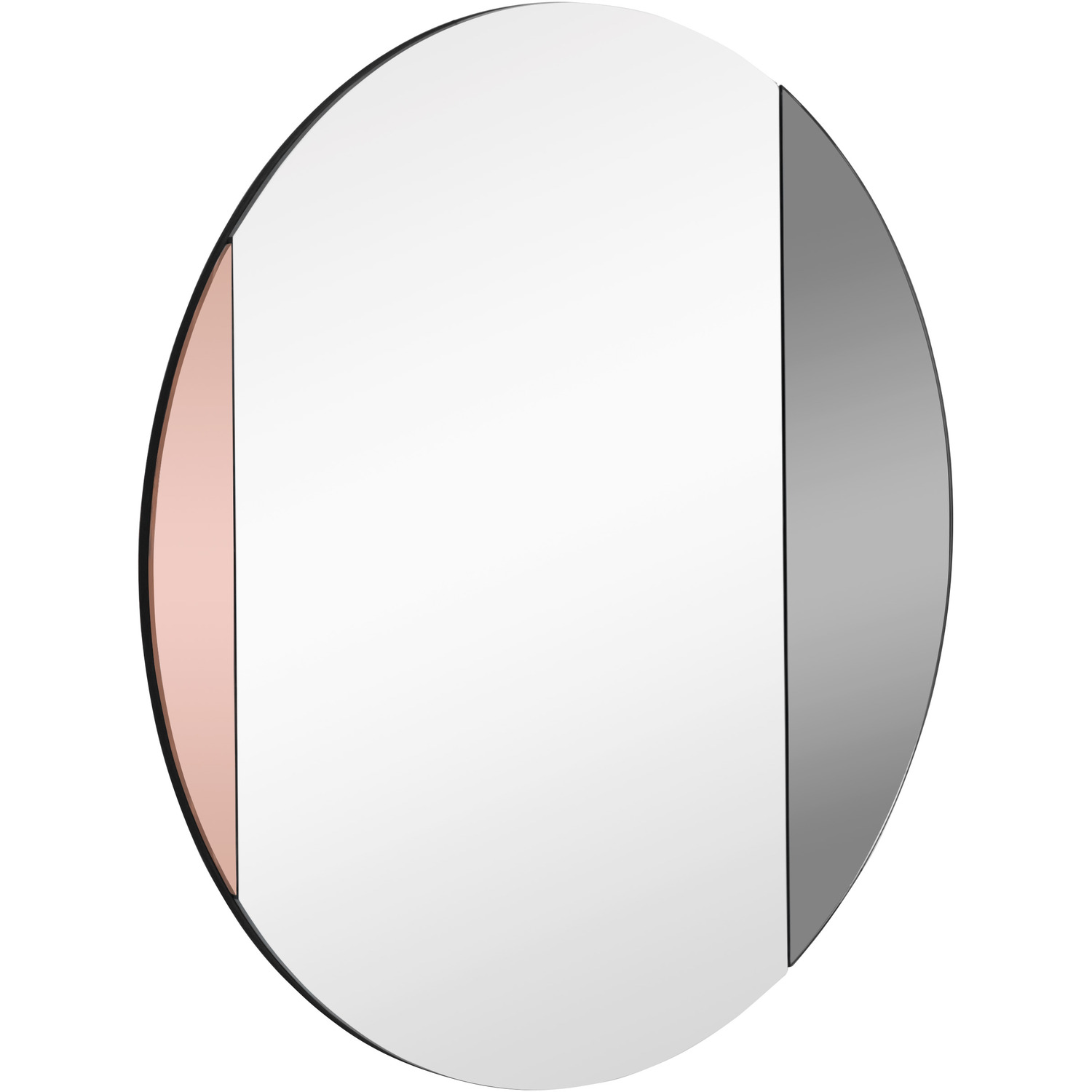 Image of Alpha Accent Mirror - Rose Gold/Smoke