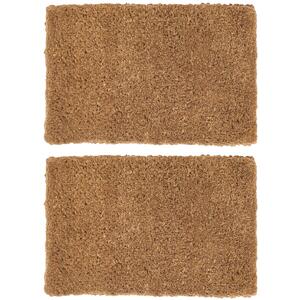Nicola Spring Premium Handmade Coir Door Mats - 90cm x 60cm - Pack of 2