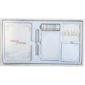 Sabr  Shukr Stationery Gift Set Marble