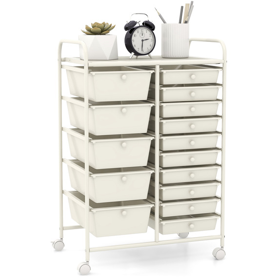 15 Drawers Storage Trolley