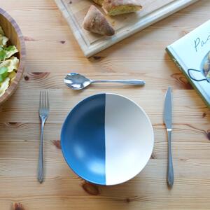 Nicola Spring Dipped Stoneware Pasta Bowls - 20.5cm - Navy - Pack of 4