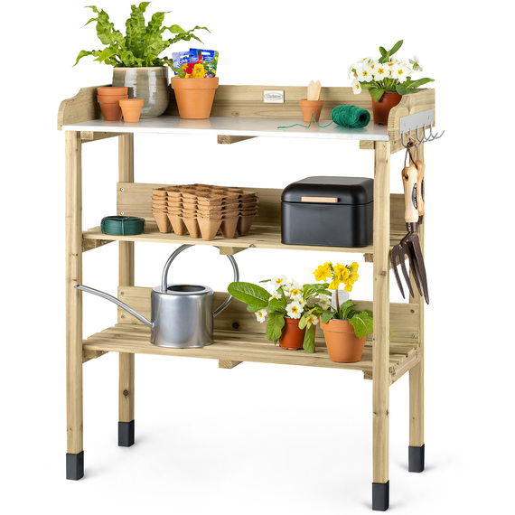 Outdoor Wooden Potting Table