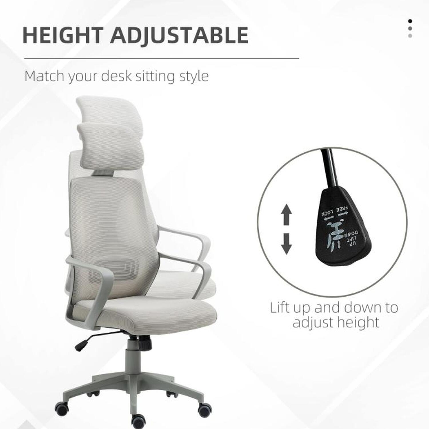 Brent Ergonomic Office Chair - Grey
