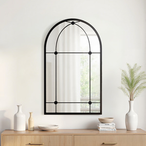Lifeideas Metal Frame Window Style Wall Mirror