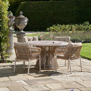Martic Outdoor Rattan 4 Seater Dining Set