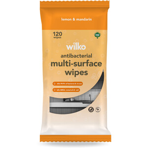 Pack of 120 Antibacterial Wipes