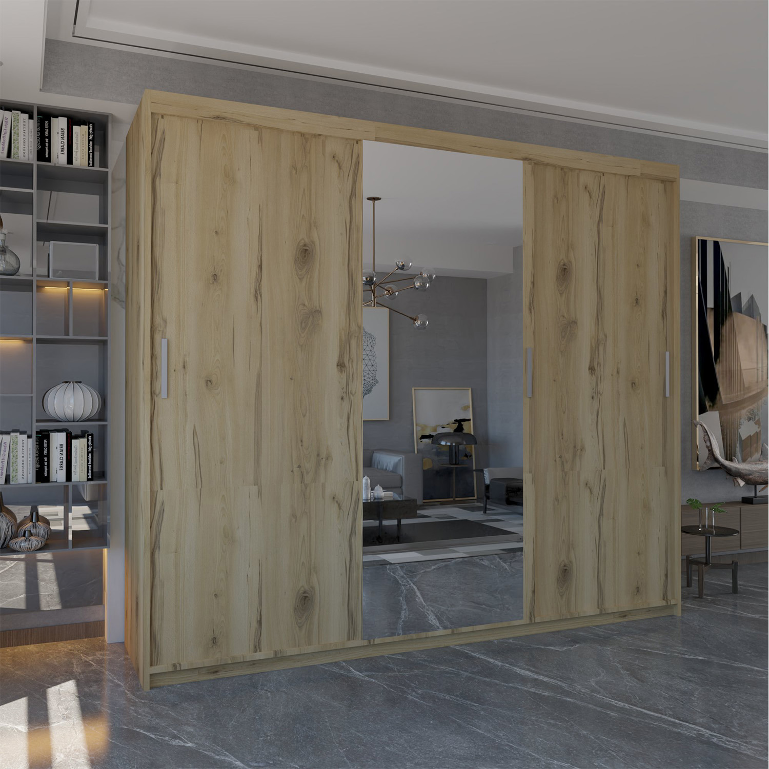 Everest Sliding Door Wardrobe - Oak