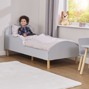 Kids Grey Toddler Bed