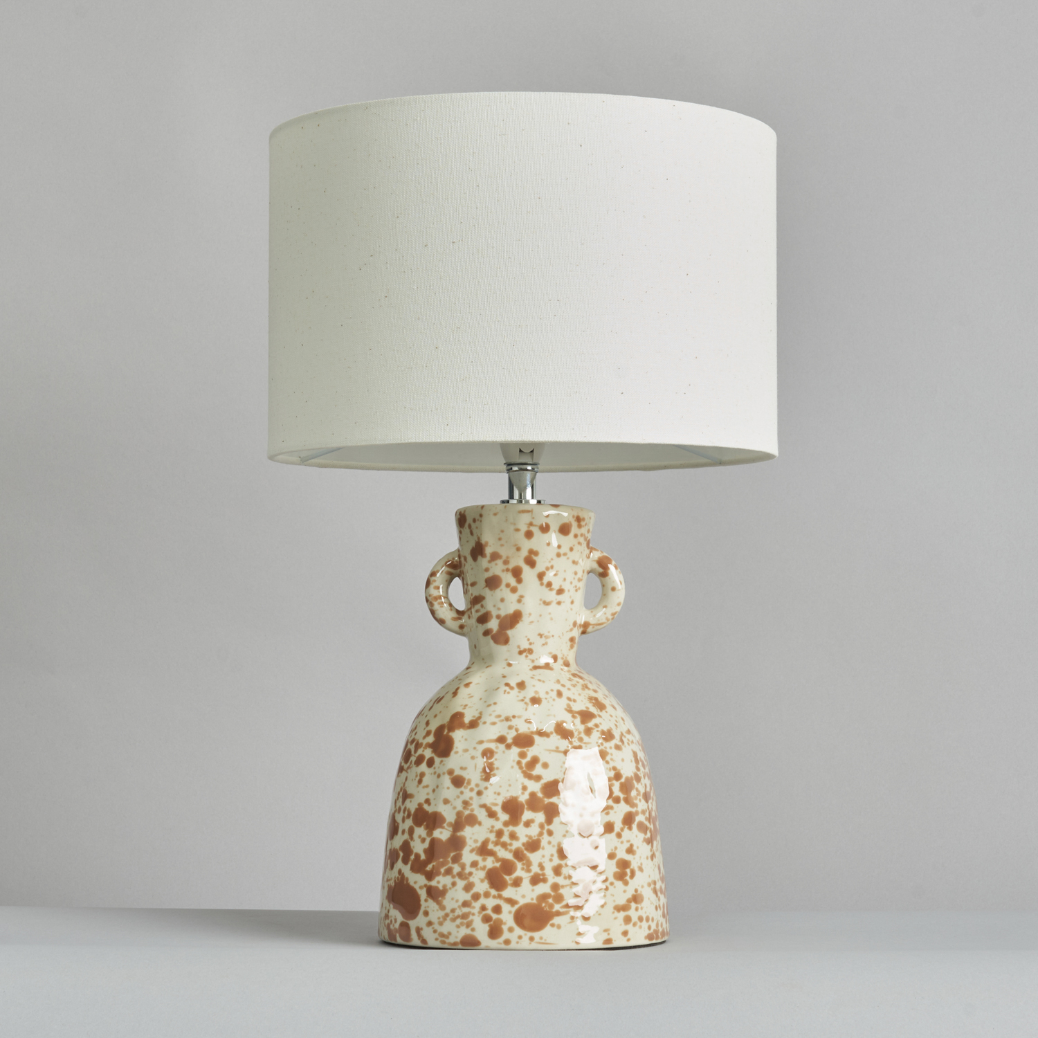 Pattie Ceramic Splatter Effect Table Lamp - Natural