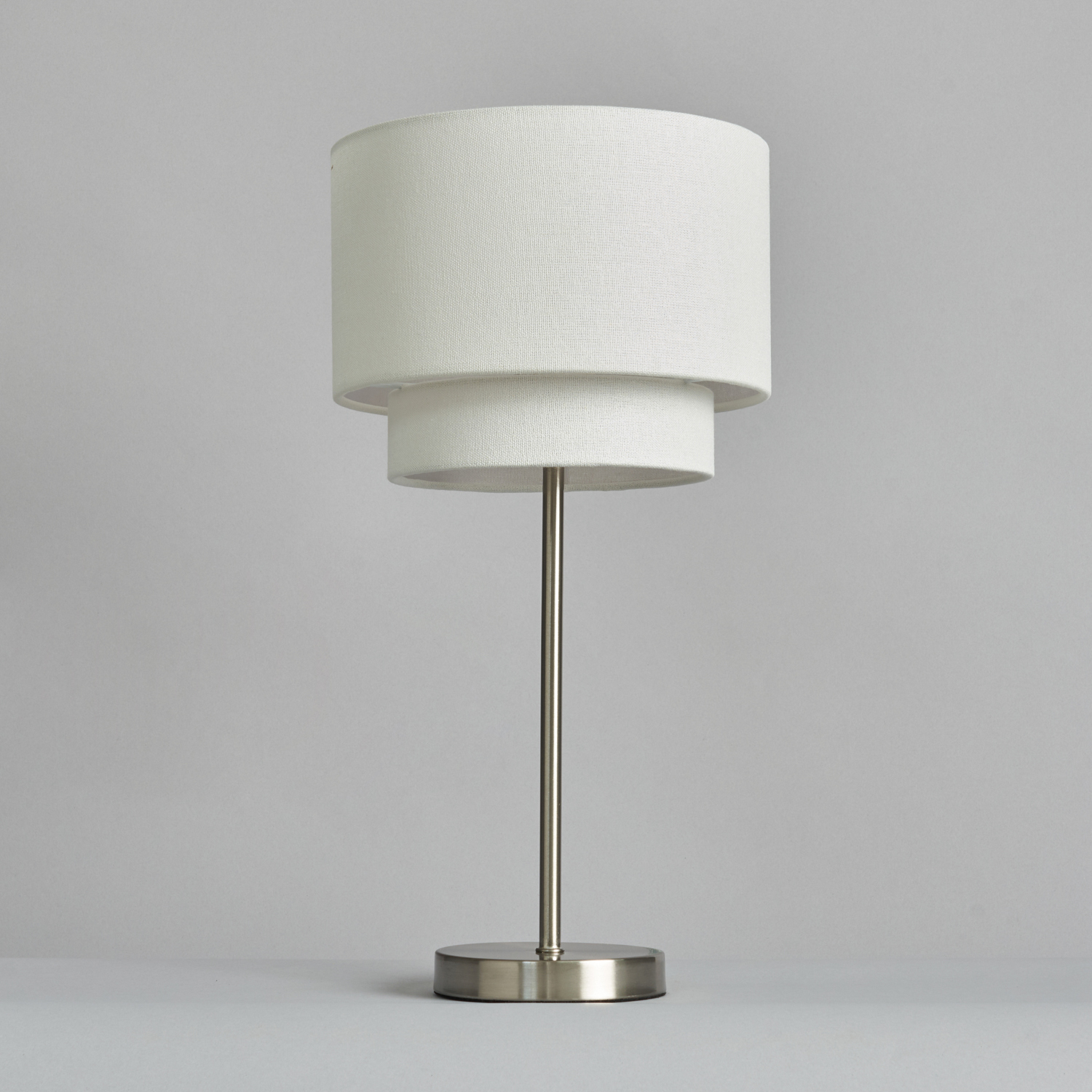 Jayne 1 Light Light Table Lamp With White Shade - Chrome