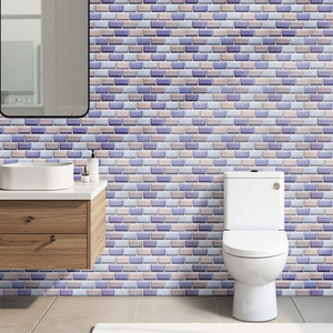 Lifeideas 10-Piece Brick Effect Wall Stickers 30*30cm