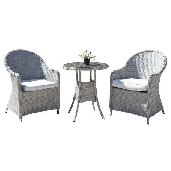 Sorrento Rattan Bistro Garden Dining Set with Table