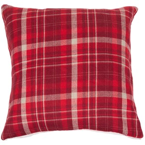 Tartan Check Sherpa Cushion