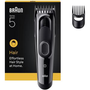 Braun Hair Clipper Series 5, HC5510, 2 Styling Tools - Black