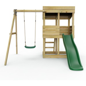 Arches / 222cm Wooden Lookout Tower Playhouse with 6ft Slide shot 10306749