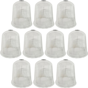 Plastic Plant Protection Bell Cloche Covers with Ground Pegs (Pack of 10)