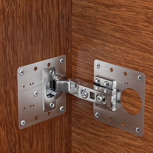 Stainless Steel Hinge Repair Plate with Fixing Screws