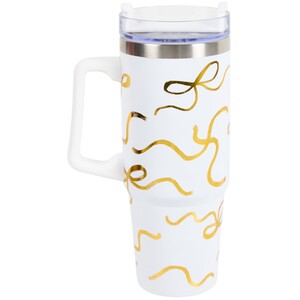 Nitro Gold Bows Stainless Steel Vacuum Tumbler