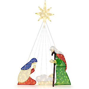 Christmas Pre-Lit Nativity Set